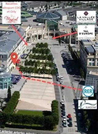 Cosy Disneyland Paris En Face De La Gare Rer Val D'europe Apartment *